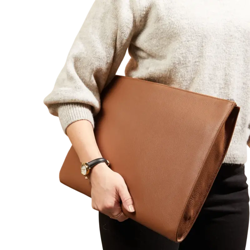 حافظة مستندات والكمبيوتر المحمول 